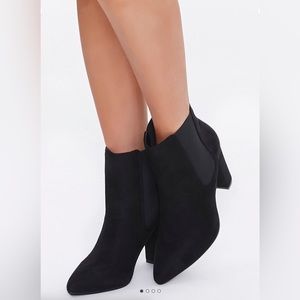 Black Suede Block Heels